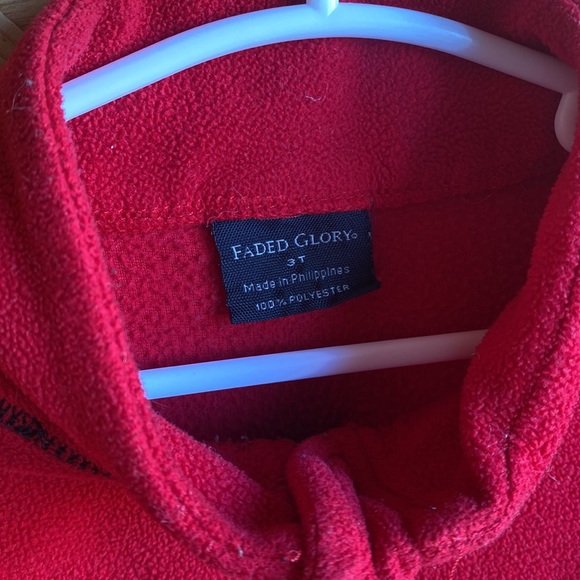 Red Half Zip Sweater - Picture 3 of 3